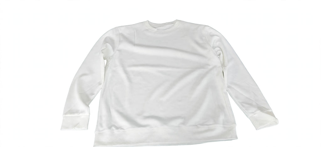 White crewneck sweatshirt