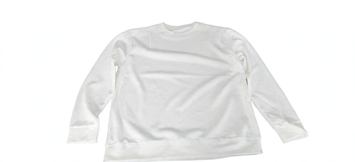 White crewneck sweatshirt